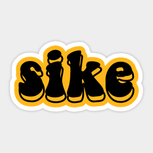 sike double layered Sticker